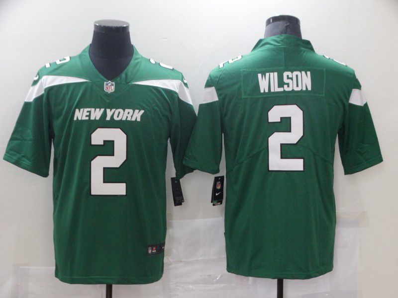 Cheap Men New York Jets 2 Wilson Green Nike Vapor Untouchable Limited 2021 NFL Jersey